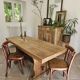 Monastery dining table, farmhouse, solid oak, antique vintage.