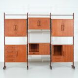 Italian teak wall unit - 1960s