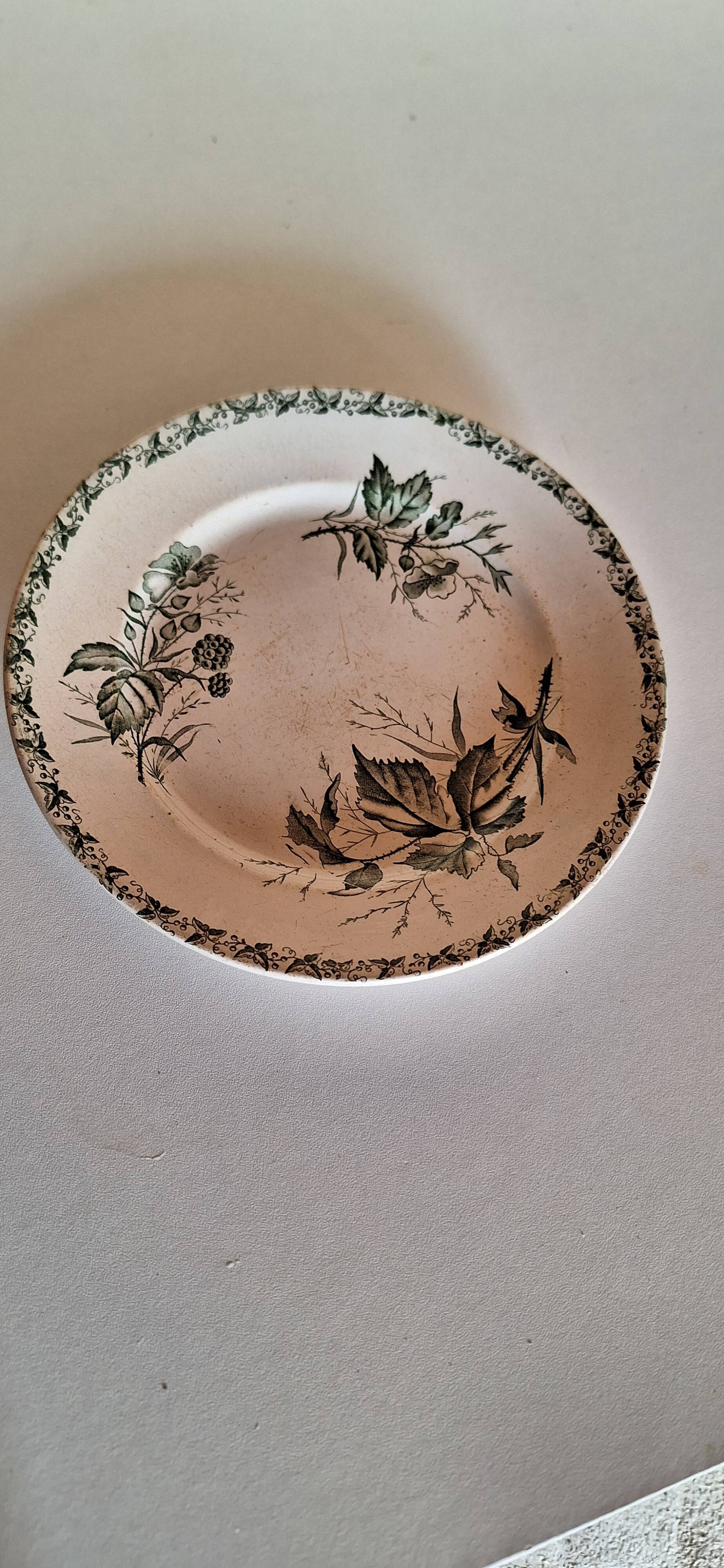 Badonviller earthenware plate