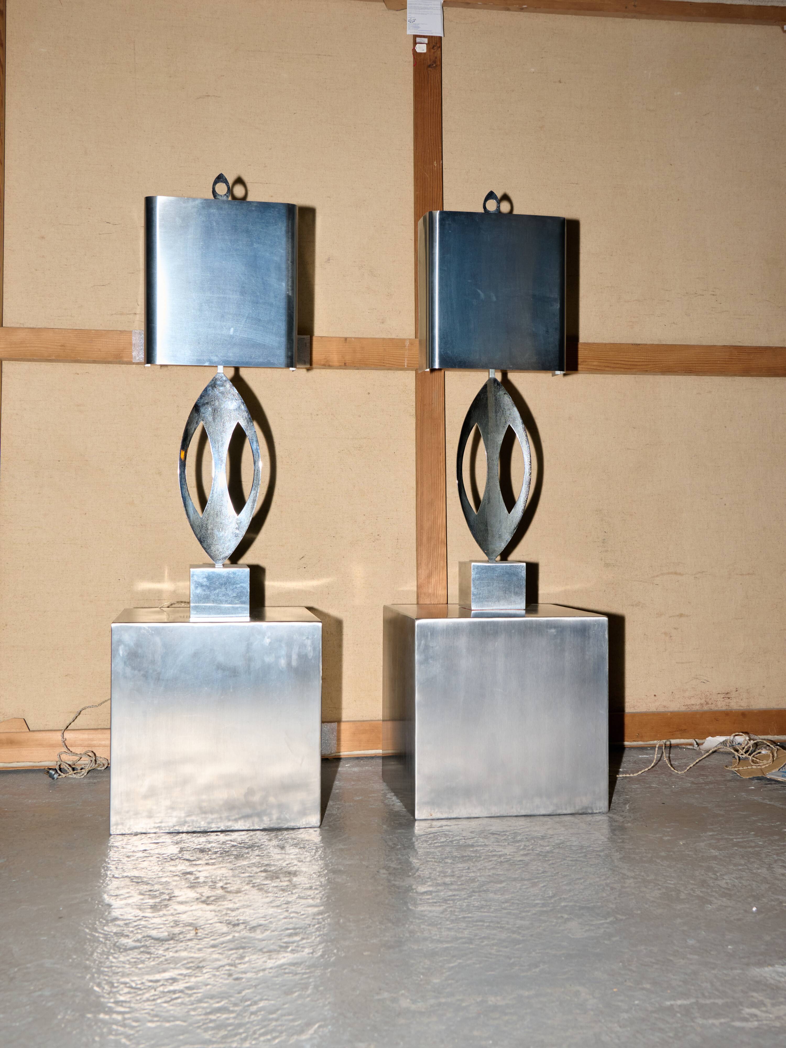 Pair of "almond" lamps by maison charles