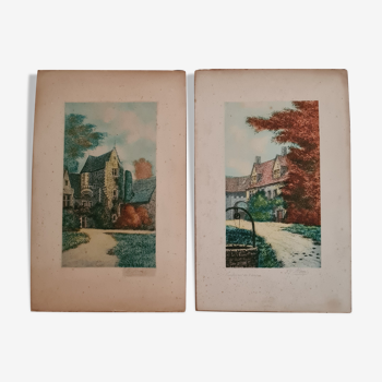 Two old lithographs