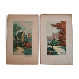 Two old lithographs