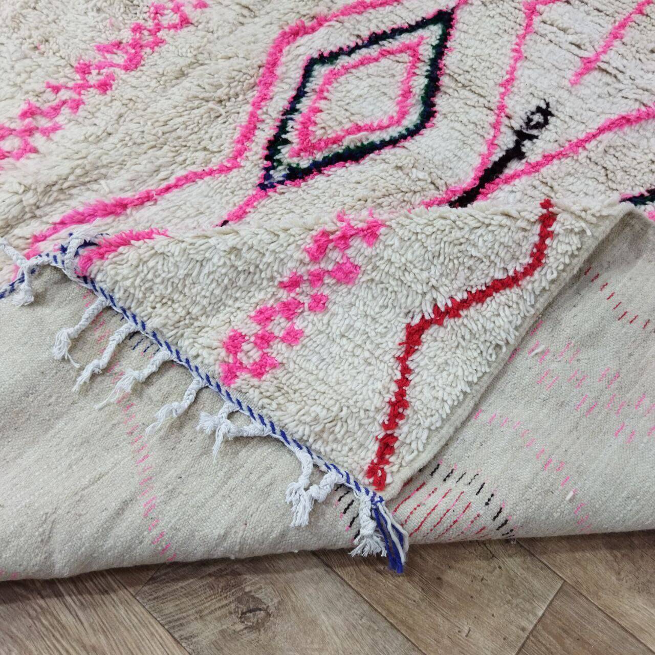 Handmade wool Berber rug 310 x 240 cm