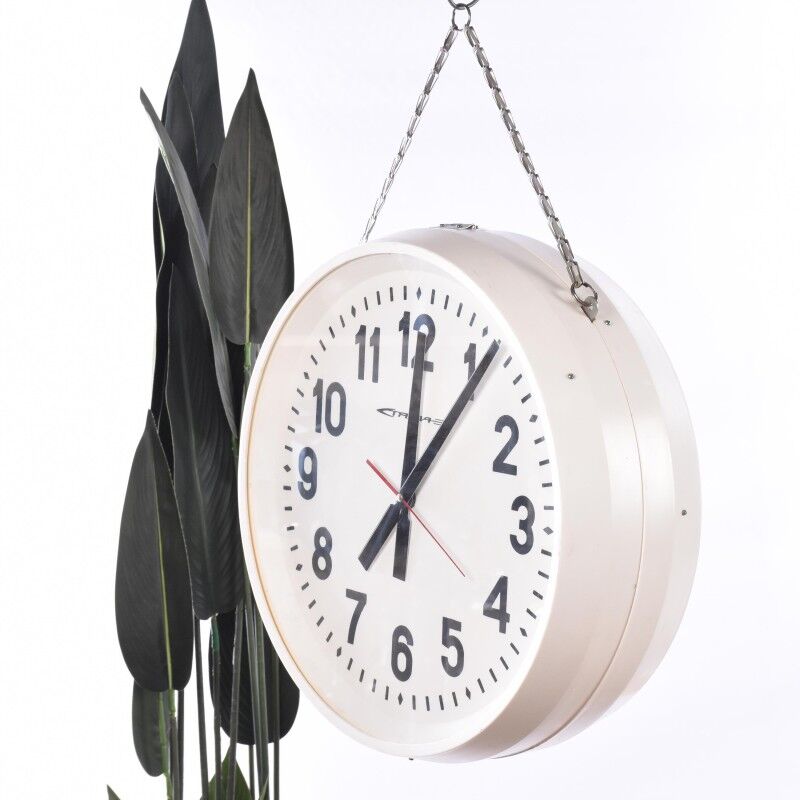 Double vintage station clock