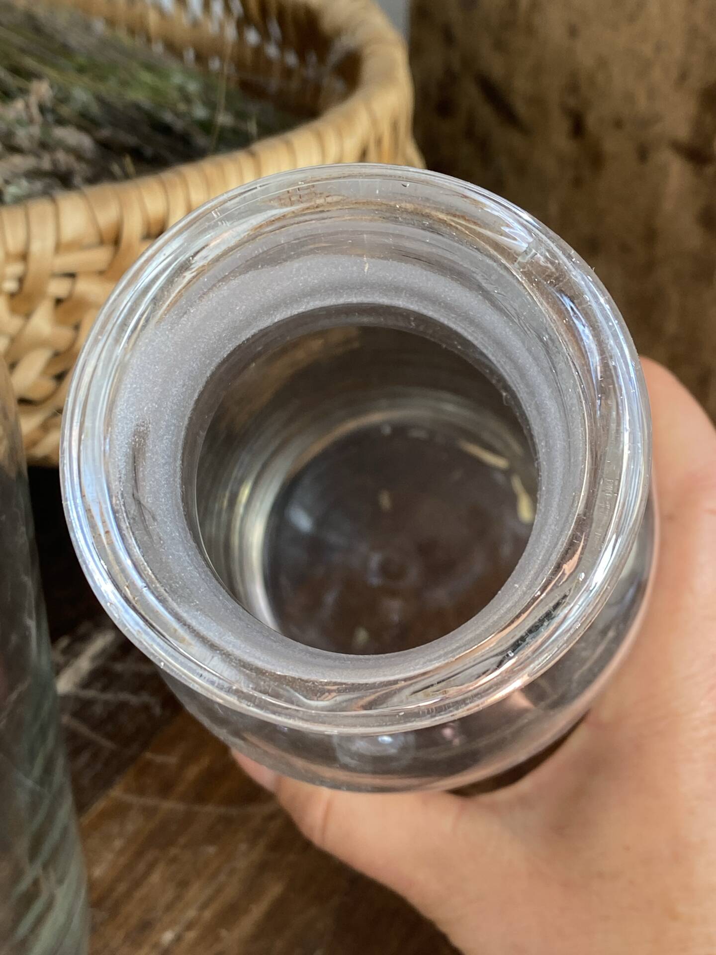 Bouteilles  en verre soufflé