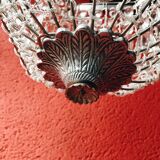 Old chandelier pampilles & chiseled metal