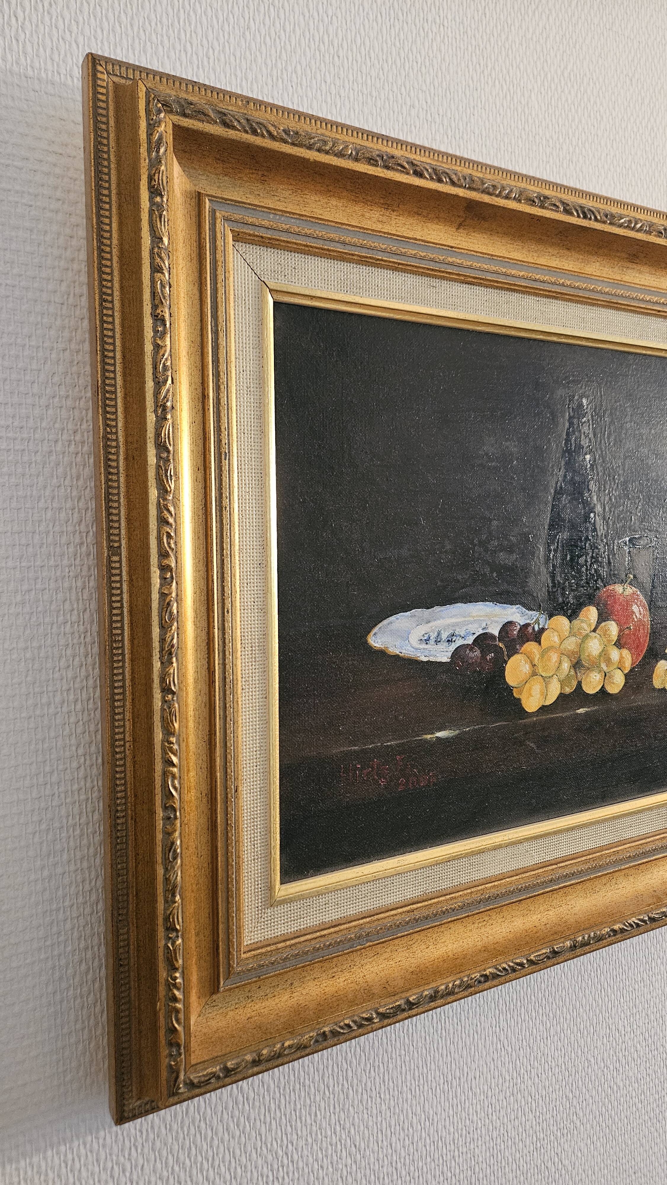 Tableau – Still life on canvas – Signed Hirtz Fr