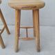 Set of 2 vintage pine stools