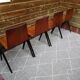 Set de 4 chaises Galvanitas s22, teinte chêne claire