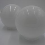 White glass globe ø20cm
