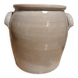Old stoneware grease pot, gray Height 24.5 cm