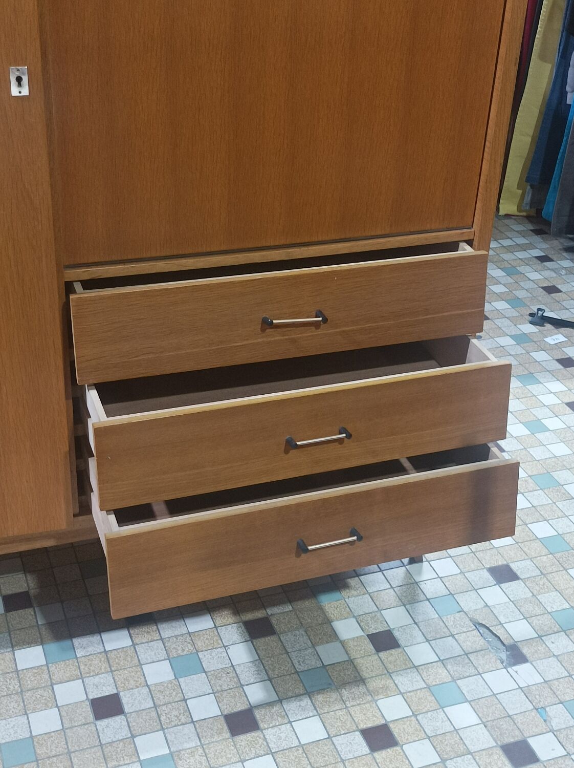 Wardrobe cabinet secretary wardrobe scandinavian teak Vintage