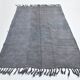 Tapis Kilim vintage 5x7 nuances de gris, 156x231 cm