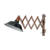 Wooden accordion sconce