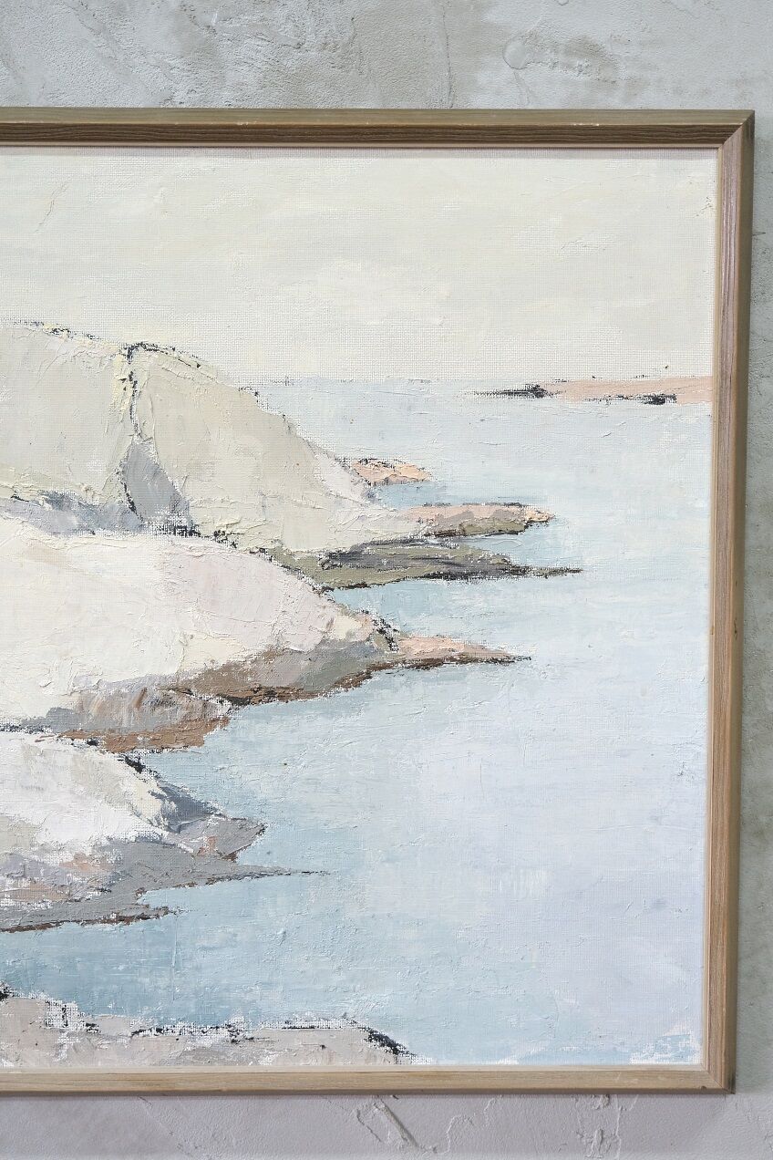 Erik Ström, Swedish Impressionist Painting, Oil on Canvas, Framed, 1962.