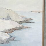Peinture impressionniste suédoise, Erik Ström, huile sur toile, encadrée, 1962.