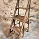 Antique French Oak Ladder Library Chair – Metamorphic Stepladder Chair