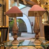 Pair of Murano glass lamps