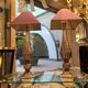 Paire de lampes en verre de Murano