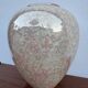 Iridescent Charolles earthenware round vase from the 1980s.