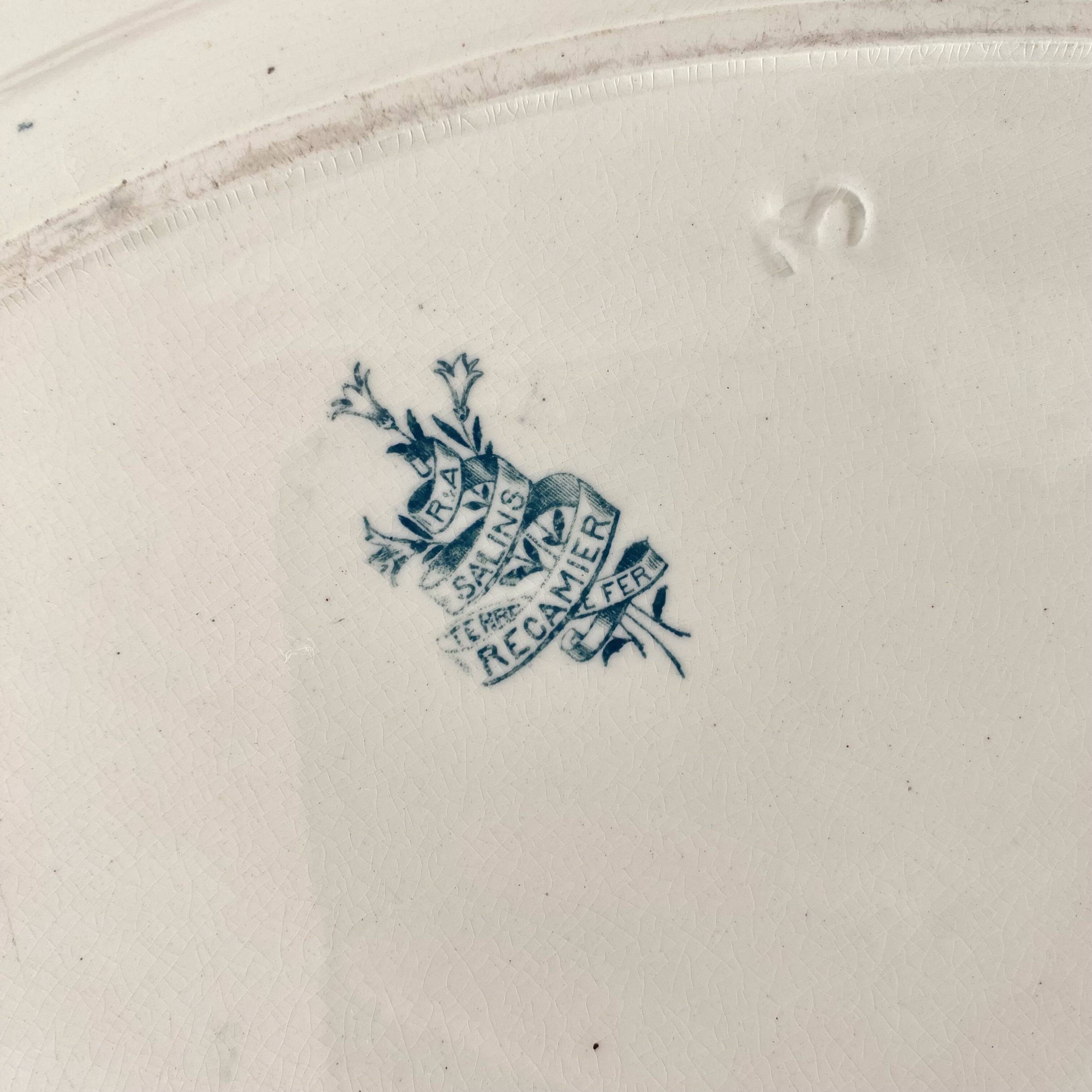 Set of ironstone dishes Salins France Régamier