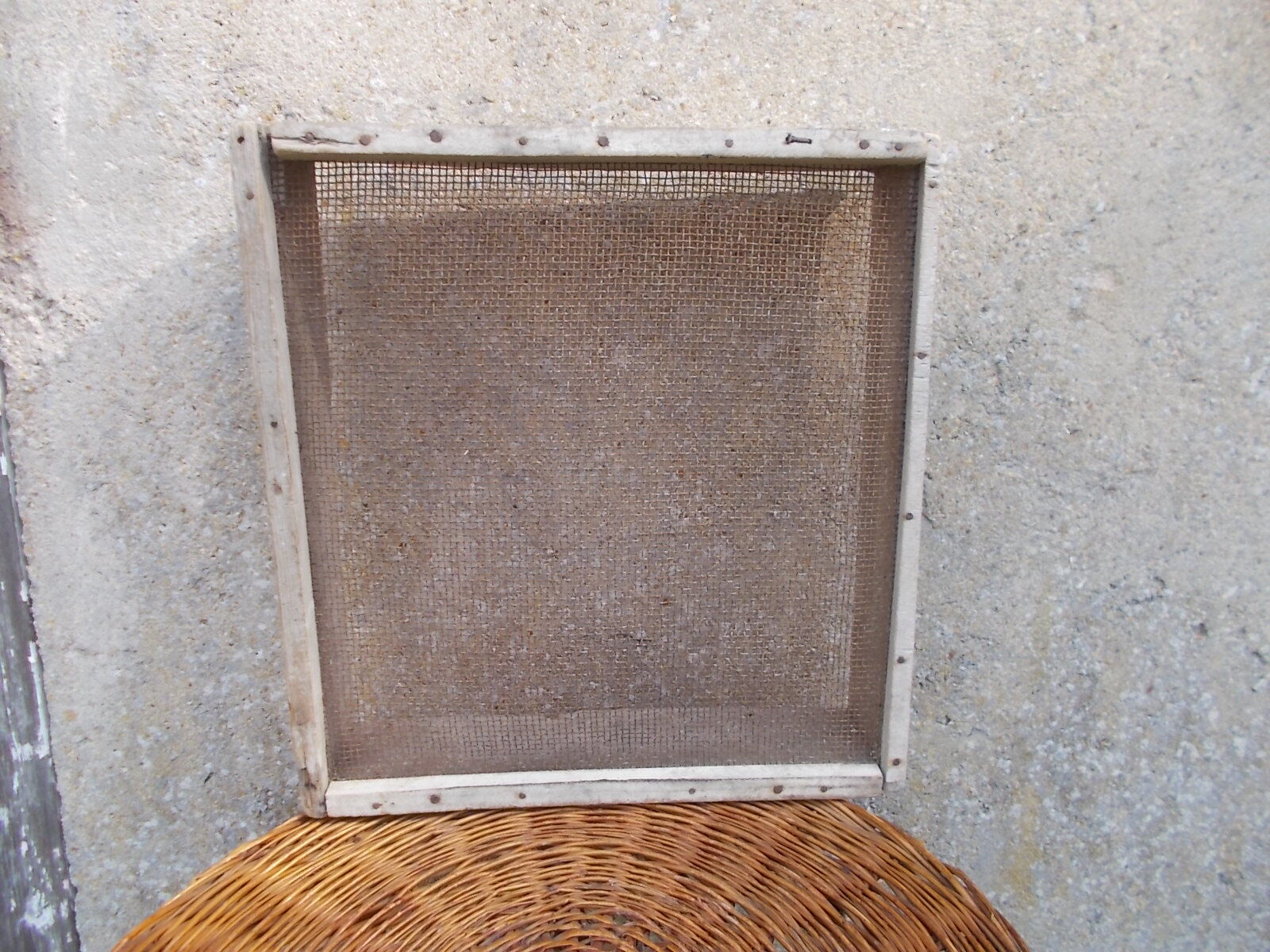 Old wooden sieve