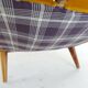Modern Scandinavian Art Deco lounge chairs in velvet from the 1940s.