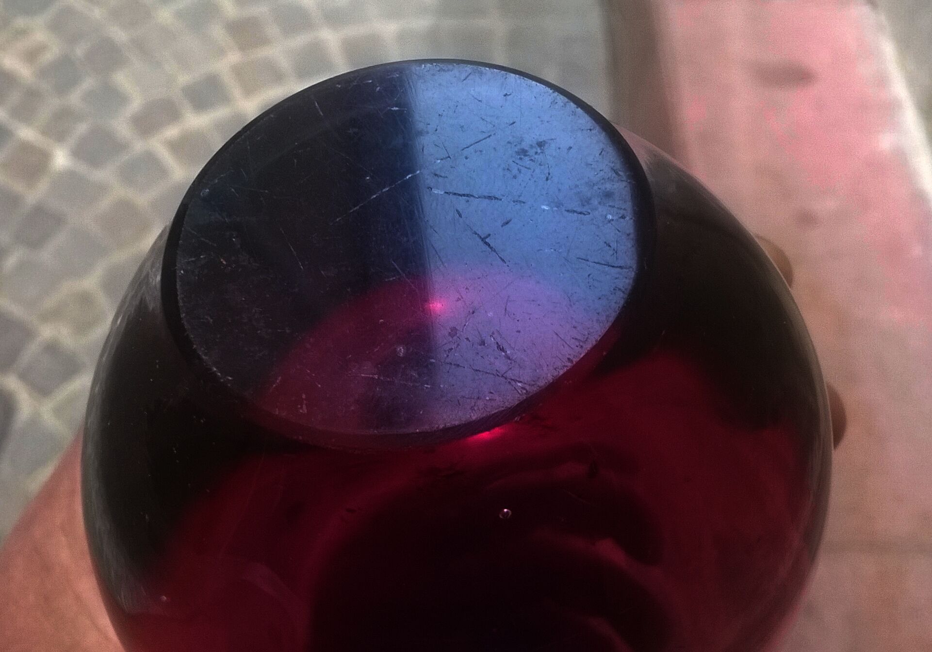 Vintage Murano sommerso vase