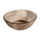 Saladier verre fumé vintage