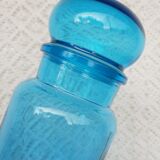 Apothecary jar Ariel vintage blue