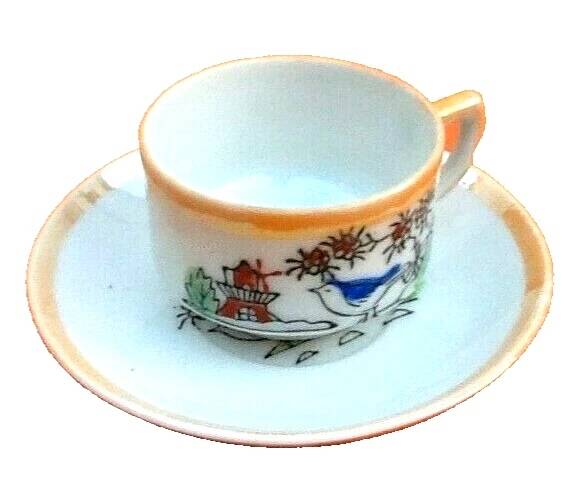 Small Fine Porcelain Cup / Saucer