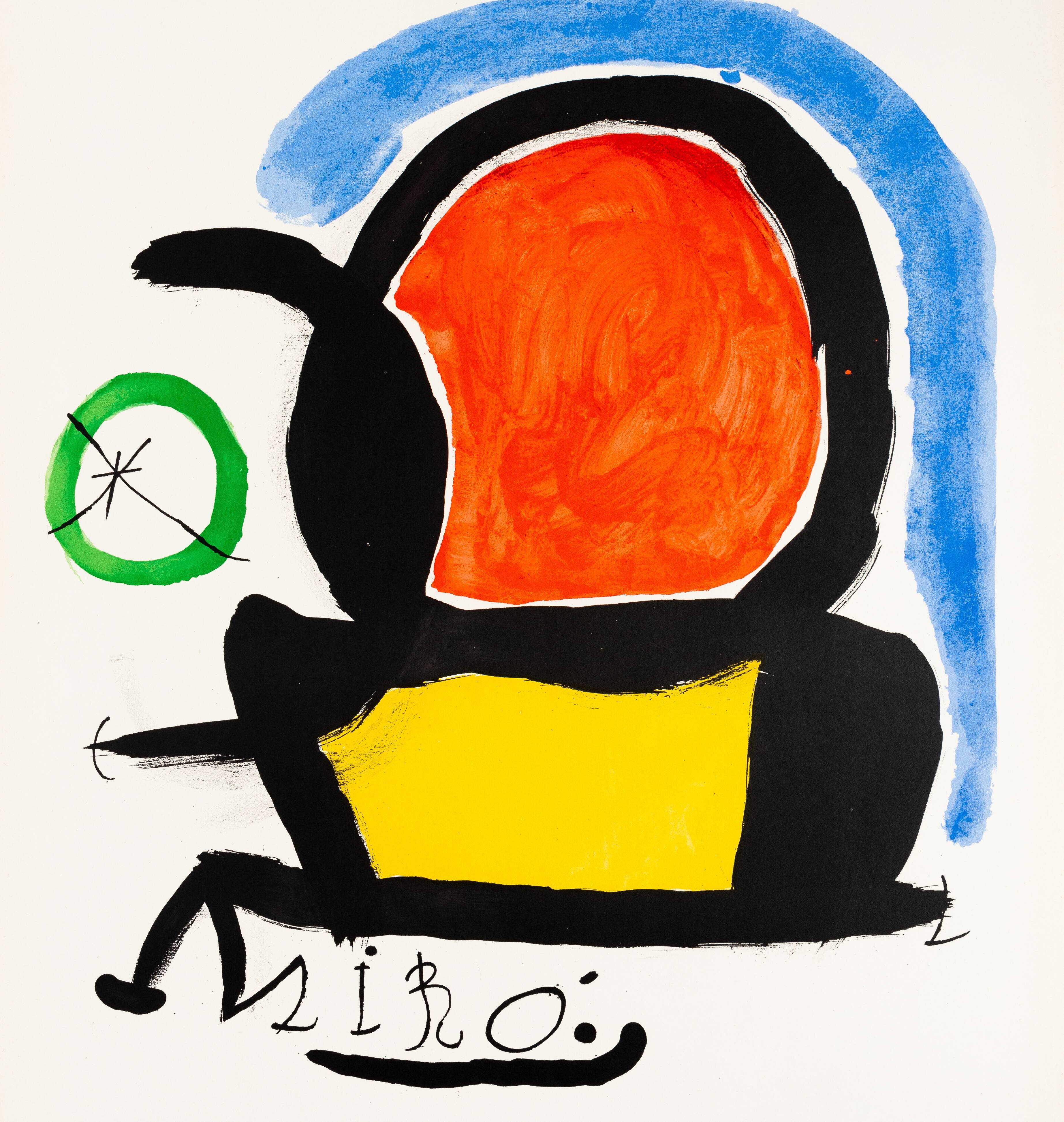 Joan miro: sala gaspar 1970, poster in original signed lithograph