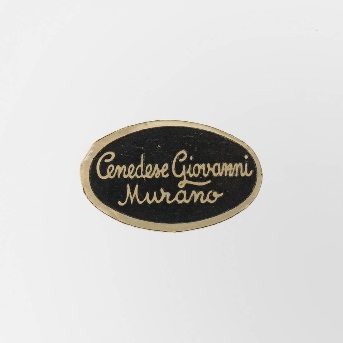 Murano glass bottle with stopper by Giovanni Cenedese, 1970s