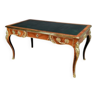 Bureau d’Apparat en Marqueterie de bois précieux, style Régence – Fin XIXe