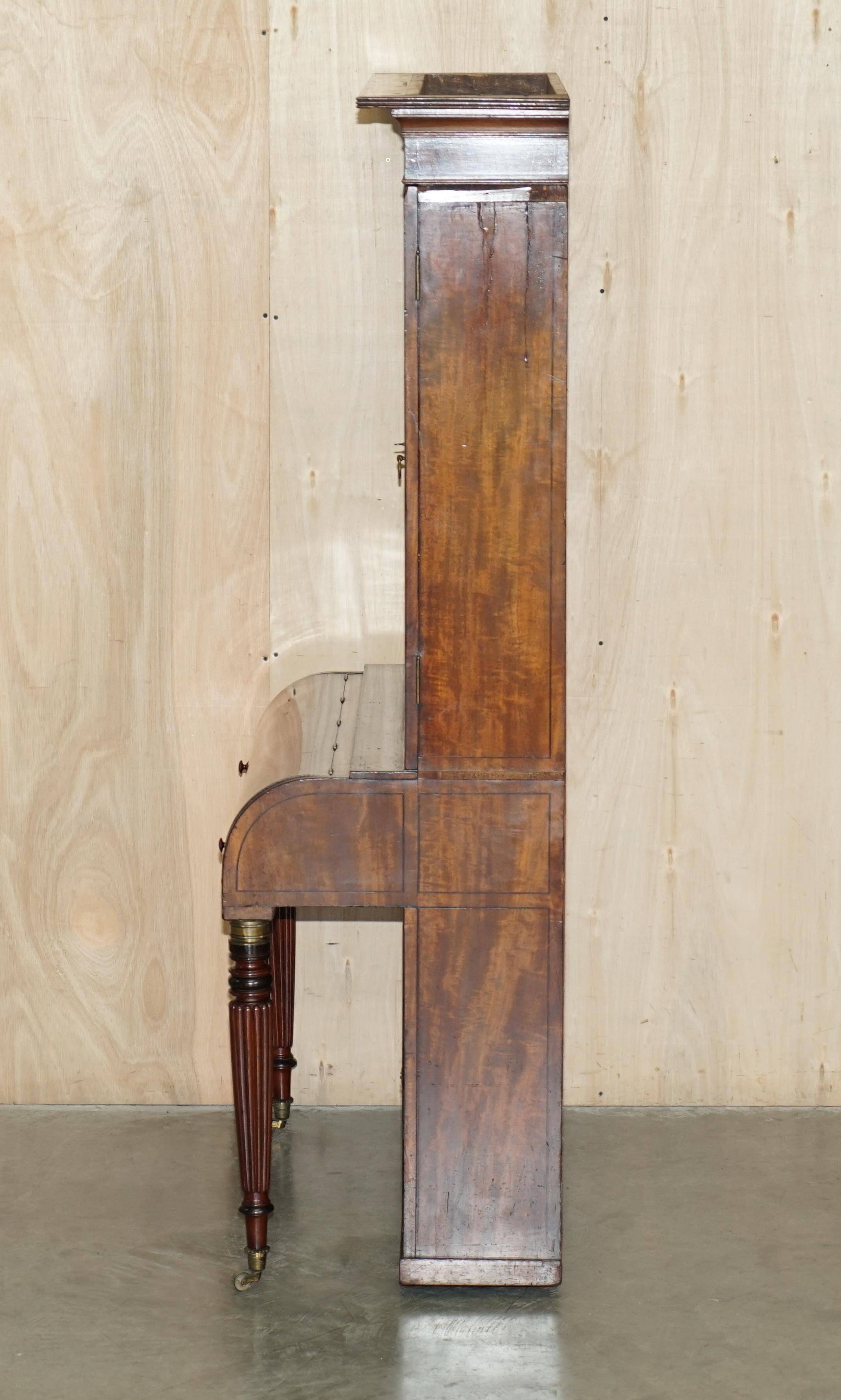 Victorian Scriban Desk in Walnut, 1860