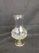 Vase en verre gravé sur pied