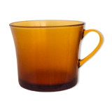 Large amber cup Duralex 70s