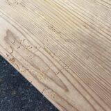 Large Alsatian bistro coffee table in raw natural fir French bistro table 1930
