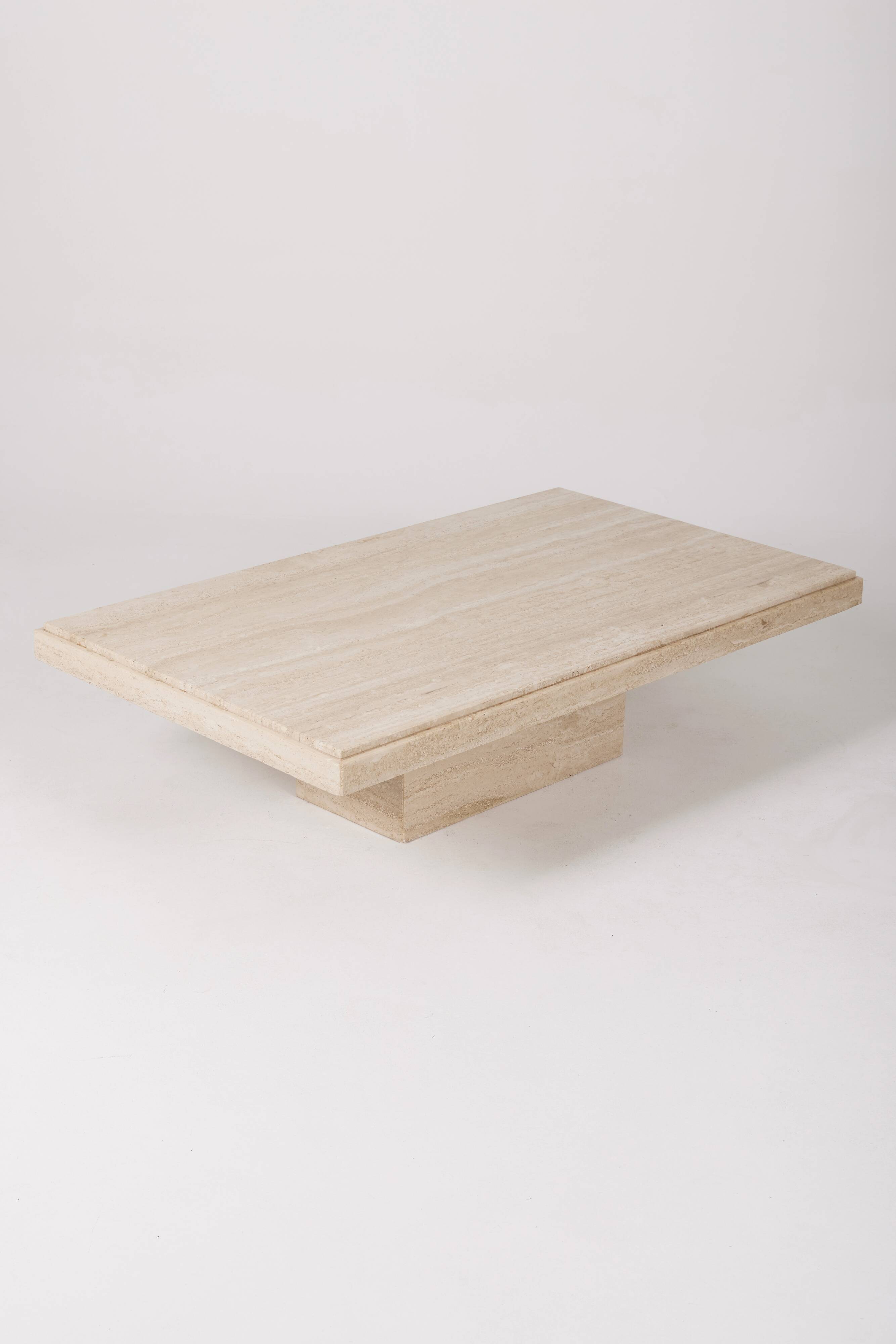 Travertine coffee table, 1970s