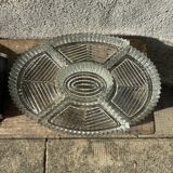 Antique mirrored tray for aperitif, old aperitif server