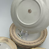 Porcelain plates signed moulin des loups 18 pieces