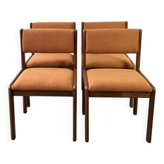 1960s Mid-Century modern set of 4 reupholstered dining chairs by G Plan