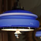 Vintage blue opalina lamp