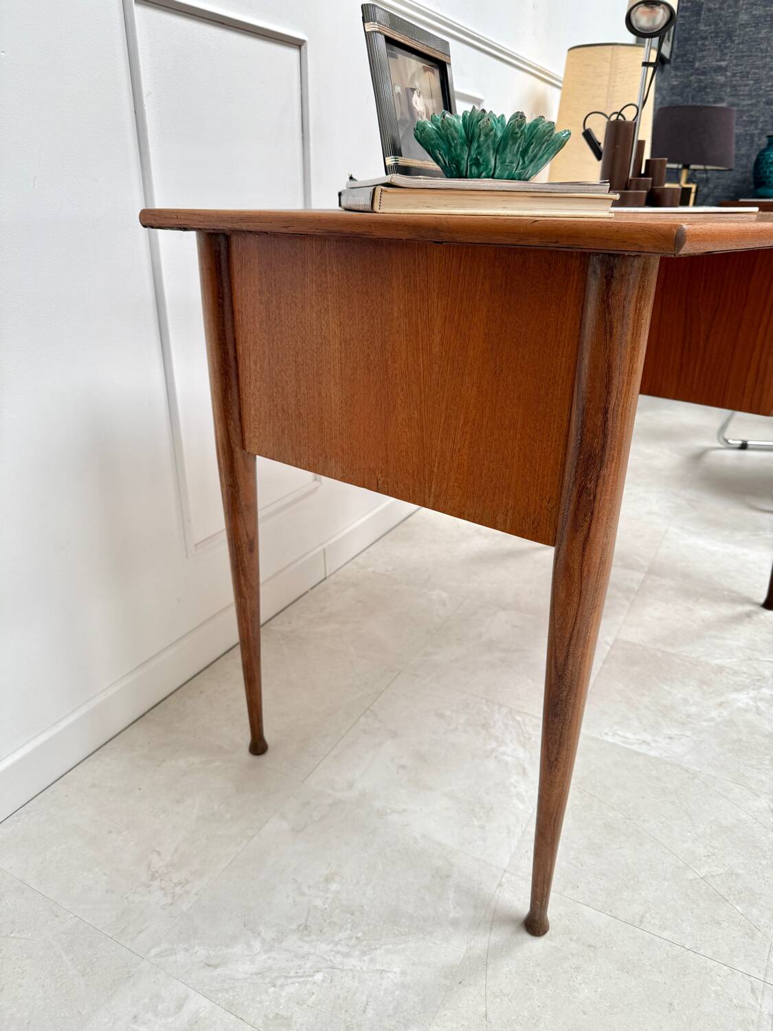 Scandinavian teak desk from the 60s