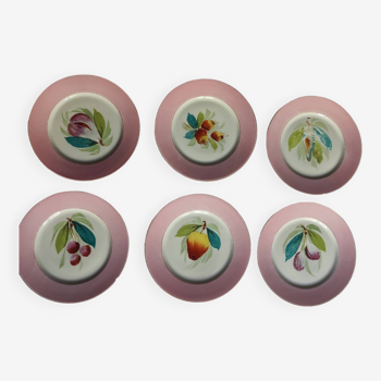 Limoges porcelain fruit plates