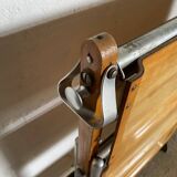 Vintage 1960s folding bar trolley on wheels
