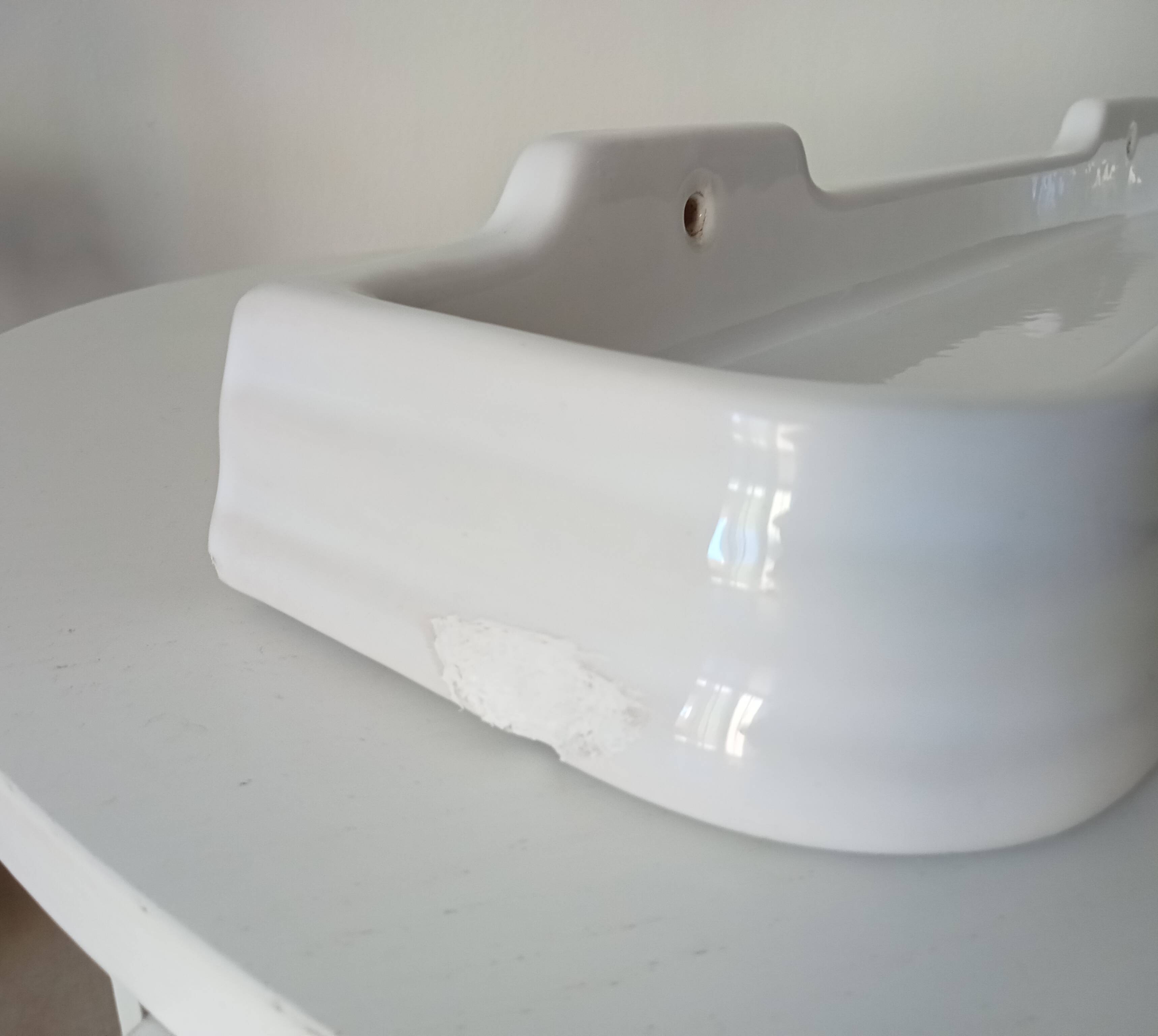 50s Art Deco Bathroom Wall Shelf