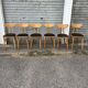 6 chairs model Banane stamped Lutherma 5 chairs model Banane stamped
