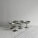 6 coupelles sur pied en inox Letang Remy