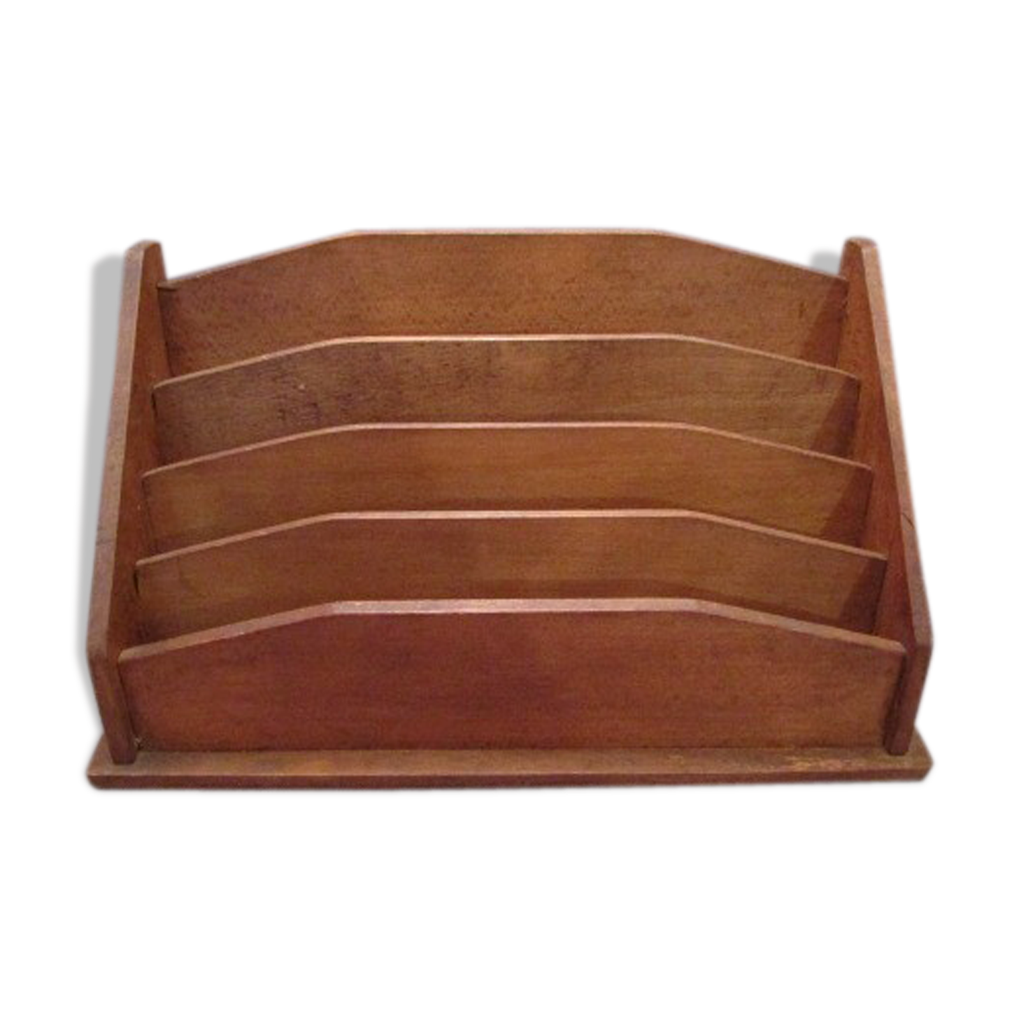 Antique oak letter holder